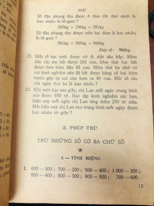 TOÁN LỚP BỐN PHỔ THÔNG