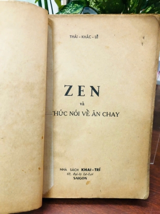 ZEN VÀ Ý THỨC NÓI VỀ ĂN CHAY - THÁI KHẮC LỄ
