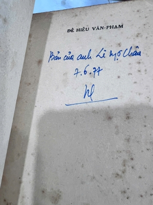 ĐỂ HIỂU VĂN PHẠM ( CÓ THỦ BÚT TÁC GIẢ) - NGUYỄN HIẾN LÊ