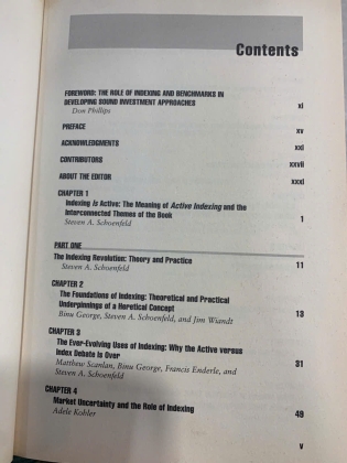 ACTIVE INDEX INVESTING - STEVEN A. SCHOENFELD