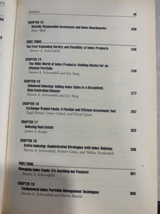 ACTIVE INDEX INVESTING - STEVEN A. SCHOENFELD