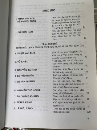 TRIẾT HỌC TRONG KỶ NGUYÊN TOÀN CẦU (PHẠM VĂN ĐỨC, ĐẶNG HỮU TOÀN CHỦ BIÊN)