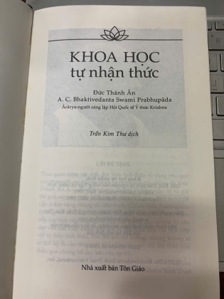 KHOA HỌC TỰ NHẬN THỨC - ĐỨC THÁNH ÂN A.C. BHAKTIVEDANTA SWAMI PRABHUPADA