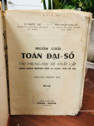 MUỐN GIỎI TOÁN ĐẠI SỐ LỚP ĐỆ TỨ TRUNG HỌC ĐỆ NHẤT CẤP - LÊ PHƯỚC TUẾ
