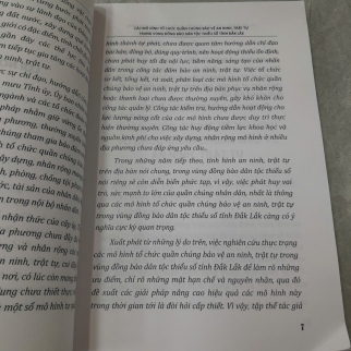 CÁC MÔ HÌNH TỔ CHỨC QUẦN CHÚNG BẢO VỆ AN NINH, TRẬT TỰ TRONG VÙNG ĐỒNG BÀO DÂN TỘC THIỂU SỐ TỈNH ĐẮK LẮK 