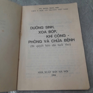 DƯỠNG SINH XOA BÓP KHÍ CÔNG PHÒNG CHỮA BỆNH - DƯƠNG TRỌNG HIẾU