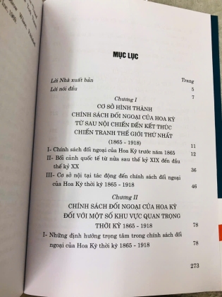 CHÍNH SÁCH ĐỐI NGOẠI CỦA HOA KỲ TỪ SAU NỘI CHIẾN ĐẾN KẾT THÚC CHIẾN TRANH THẾ GIỚI THỨ NHẤT (1865 - 1918) - DƯƠNG QUANG HIỆP