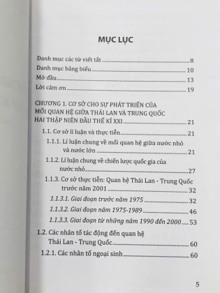 QUAN HỆ THÁI LAN TRUNG QUỐC HAI THẬP NIÊN ĐẦU THẾ KỶ XXI