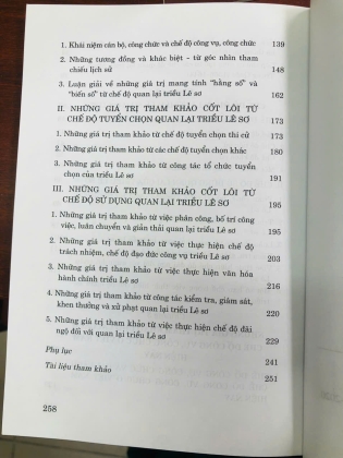 CHẾ ĐỘ QUAN LẠI TRIỀU LÊ SƠ (1428 - 1527) VÀ NHỮNG GIÁ TRỊ THAM KHẢO CHO CẢI CÁCH CHẾ ĐỘ CÔNG VỤ, CÔNG CHỨC Ở VIỆT NAM HIỆN NAY 