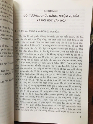 GIÁO TRÌNH XÃ HỘI HỌC VĂN HOÁ - MAI THỊ KIM THANH