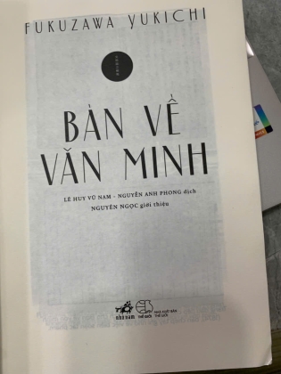 BÀN VỀ VĂN MINH - FUKUZAWA YUKICHI