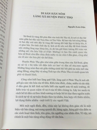HUYỆN PHÚC THỌ LÀNG CÃ VÀ NHỮNG DI SẢN VĂN HOÁ (TẬP 1) - NGUYỄN XUÂN DIỆN