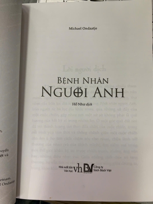 BỆNH NHÂN NGƯỜI ANH - MICHAEL ONDAATJE