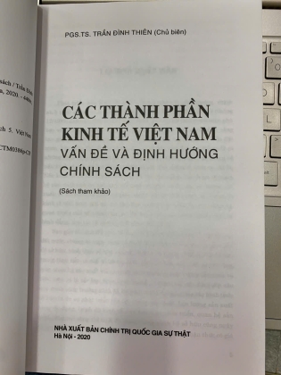 CÁC THÀNH PHẦN KINH TẾ VIỆT NAM VẤN ĐỀ VÀ ĐỊNH HƯỚNG CHÍNH SÁCH - TRẦN ĐÌNH THIÊN