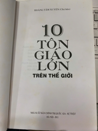10 TÔN GIÁO LỚN TRÊN THẾ GIỚI - HOÀNG TÂM XUYÊN (CHỦ BIÊN)