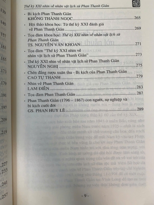 THẾ KỶ XXI NHÌN VỀ NHÂN VẬT LỊCH SỬ PHAN THANH GIẢN - NHIỀU TÁC GIẢ