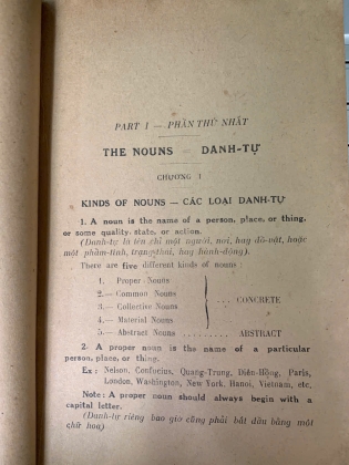 VĂN PHẠM ANH VĂN: DANH TỪ VÀ ĐẠI DANH TỪ (TẬP II) - LÊ BÁ KÔNG