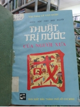 THUẬT TRỊ NƯỚC CỦA NGƯỜI XƯA