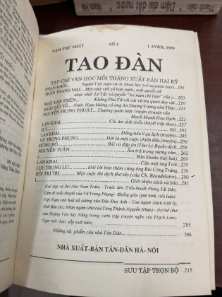 TAO ĐÀN TẠP CHÍ