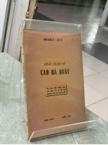 KHẢO LUẬN VỀ CAO BÁ QUÁT - DOÃN QUỐC SỸ & VIỆT TỬ