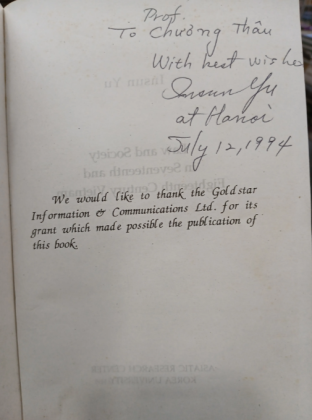 LUẬT VÀ XÃ HỘI VIỆT NAM THẾ KỶ XVII - XVIII - INSUN YU