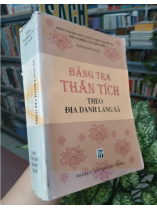BẢNG TRA THẦN TÍCH THEO ĐỊA DANH LÀNG XÃ