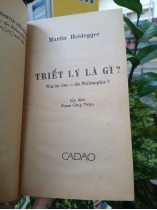 TRIẾT LÝ LÀ GÌ? - MARTIN HEIDEGGER 