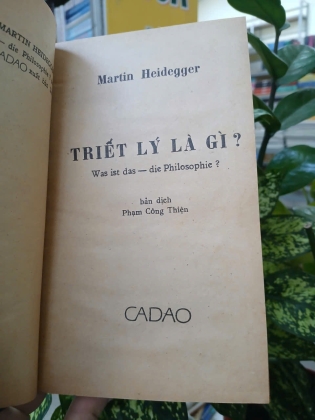 TRIẾT LÝ LÀ GÌ? - MARTIN HEIDEGGER 