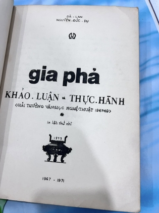 GIA PHẢ KHẢO LUẬN VÀ THỰC HÀNH -  NGUYỄN ĐỨC DỤ