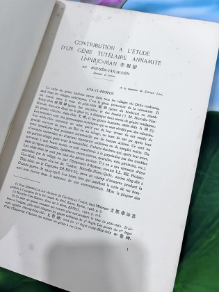 Contribution à l'étude d'un génie tutélaire annamite Lí-Phục-Man" (Góp phần nghiên cứu thành hoàng An Nam Lý Phục Ma