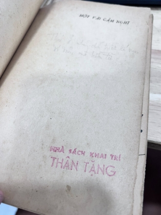 MỘT VÀI CẢM NGHĨ - NGUYỄN TUẤN PHÁT (ẤN BẢN CÓ THỦ BÚT TÁC GIẢ)