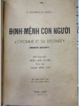 ĐỊNH MỆNH CON NGƯỜI - P. LECOMTE DU NOUY (DỊCH GIẢ: TRẦN KIM TUYẾN)