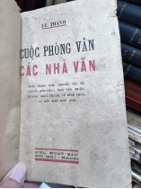 CUỘC PHỎNG VẤN CÁC NHÀ VĂN - LÊ THANH 