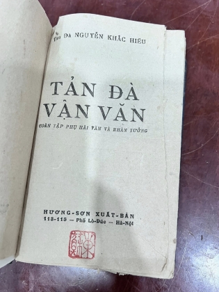 TẢN ĐÀ VẬN VĂN TOÀN TẬP - TẢN ĐÀ NGUYỄN KHẮC HIẾU (1945)