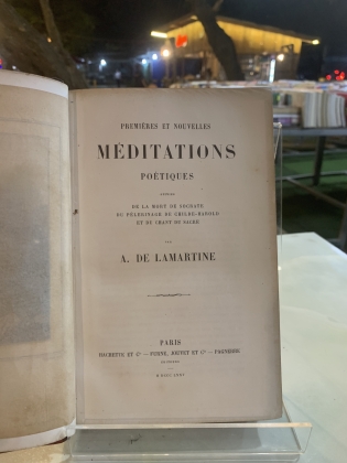 PREMIERES ET NOUVELLES MEDITATIONS POETIQUES (NHỮNG SUY TƯỞNG THI CA) - A. DE LAMARTINE