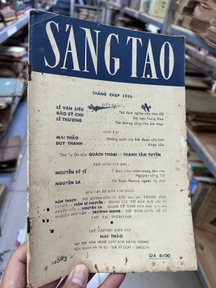 TẠP CHÍ SÁNG TẠO SỐ 3, SỐ 4 NĂM 1956, 1957 - MAI THẢO CHỦ TRƯƠNG