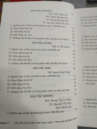 CÁC DÂN TỘC Ở VIỆT NAM (TẬP 3) - VƯƠNG XUÂN TÌNH