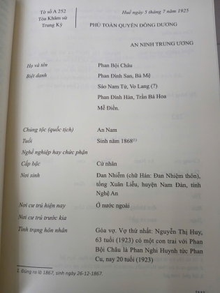 VỤ ÁN PHAN BỘI CHÂU NĂM 1925: HỒ SƠ THẨM VẤN (BÌA CỨNG)