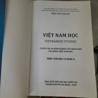 VIỆT NAM HỌC TUYỂN TẬP 20 NĂM NGHIÊN CỨU KHOA HỌC CỦA KHOA VIỆT NAM HỌC