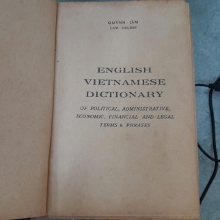 TỪ ĐIỂN ANH VIỆT ( BÌA CỨNG) - QUỲNH LÂM