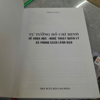 TƯ TƯỞNG HỒ CHÍ MINH VỀ KHOA HỌC NGHỆ THUẬT QUẢN LÝ VÀ PHONG CÁCH LÃNH ĐẠO - PHẠM VĂN BẢY