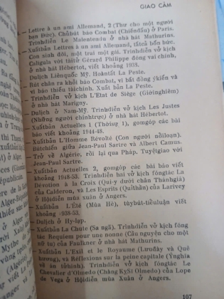 GIAO CẢM - ALBERT CAMUS (Trần Thiện Đạo phiên dịch)