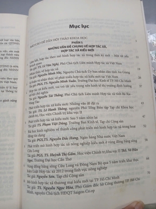 HỘI THẢO KHOA HỌC PHÁT TRIỂN HỢP TÁC XÃ KIỂU MỚI TỪ THỰC TIỄN THÀNH PHỐ HỒ CHÍ MINH