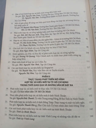 HỘI THẢO KHOA HỌC PHÁT TRIỂN HỢP TÁC XÃ KIỂU MỚI TỪ THỰC TIỄN THÀNH PHỐ HỒ CHÍ MINH