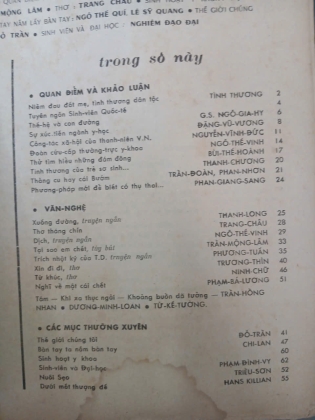 NGUYỆT SAN TÌNH THƯƠNG SỐ 9: SNH VIÊN VÀ NIỀM ĐAU ĐẤT MẸ 