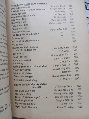 THƯ MỤC NHÀ SÁCH KHAI TRÍ 1973