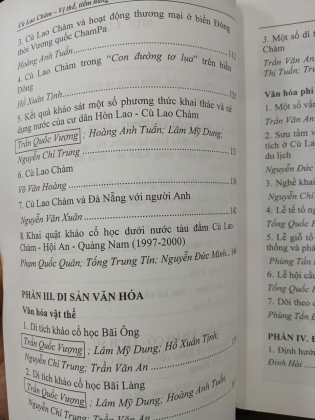 KỶ YẾU CÙ LAO CHÀM: VỊ THẾ - TIỀM NĂNG VÀ TRIỂN VỌNG 