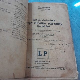 LỊCH SỬ CHIẾN TRANH TRẬN THẾ GIỚI ĐẠI CHIẾN LẦN THỨ HAI - TƯỚNG CHASSIN ( TRẦN MINH TIẾT DỊCH)