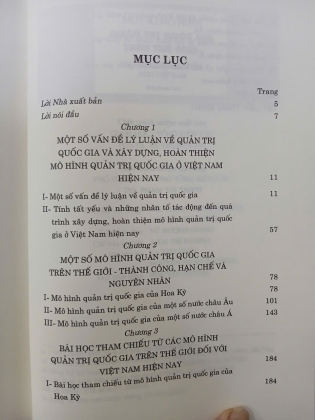 MỘT SỐ MÔ HÌNH QUẢN TRỊ QUỐC GIA TRÊN THẾ GIỚI (BÌA CỨNG) - LÊ VĂN LỢI