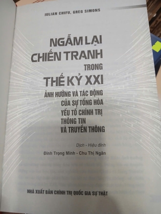 NGẪM LẠI CHIẾN TRANH TRONG THẾ KỶ XXI (BÌA CỨNG) - IULIAN CHIFU, GREG SIMONS
